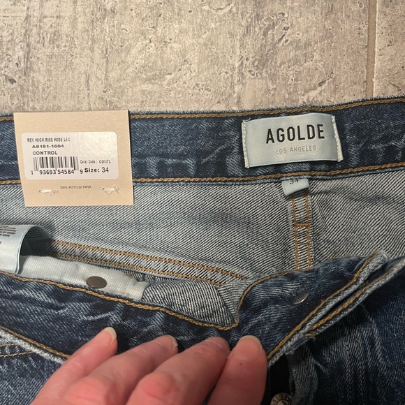 Agolde NWT REN High Rise Wide Leg Control SZ 34 - Picture 9 of 9